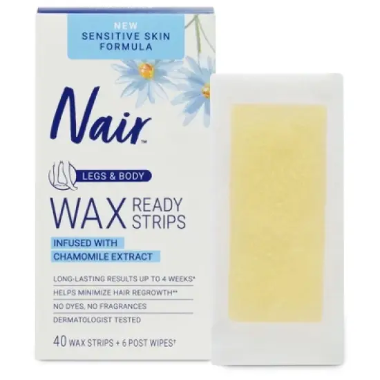 Nair Sensitive Hair Remover Legs & Body Wax Strips - 40ct image {10}