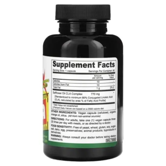 Deva Vegan CLA, 90 Vegan Caps (770 mg per Capsule) image {1}