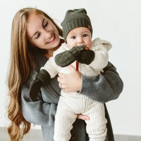 Goumikids Organic Cotton Knit Stay-On Baby Mitts image {5}