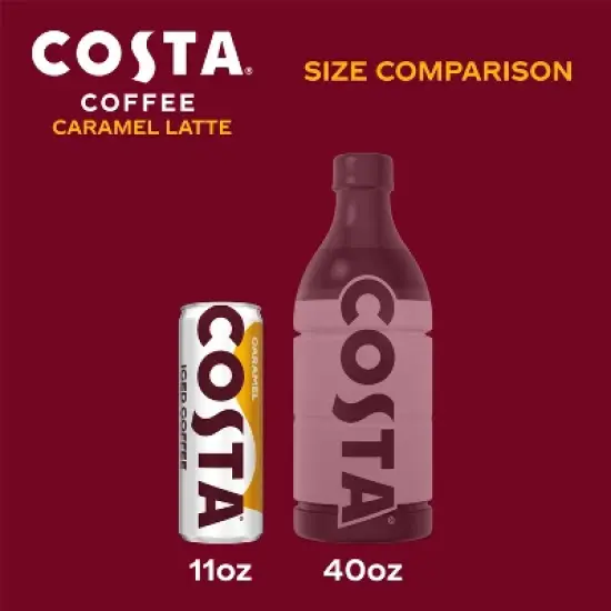 COSTA COFFEE Caramel Latte Iced Coffee Drink - 11 fl oz image {3}