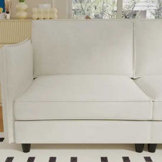 74.27'' Loveseat Sofa, 2 Seater Comfy Couch,Mid Century Modern Designed for Small Spaces, Apartment, Bedroom, Dorm, Office image {5}