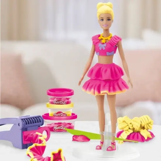 Play-Doh Barbie Ruffles and Bows Designer Doll Set image {5}