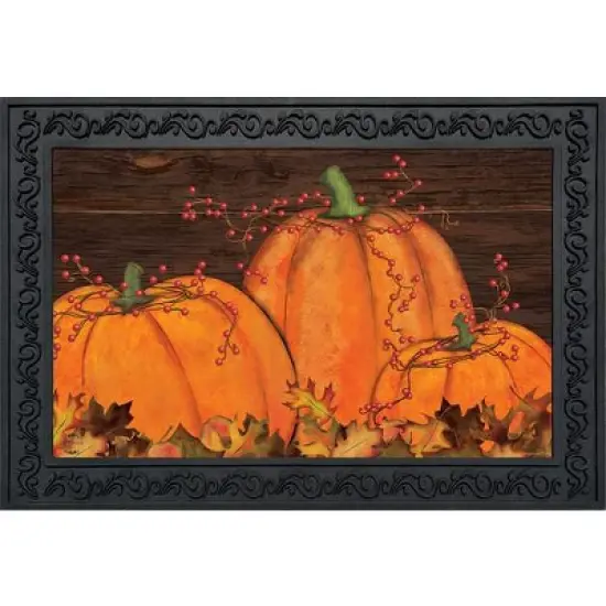 Briarwood Lane Rustic Pumpkin Patch Fall Doormat Autumn Indoor / image {1}