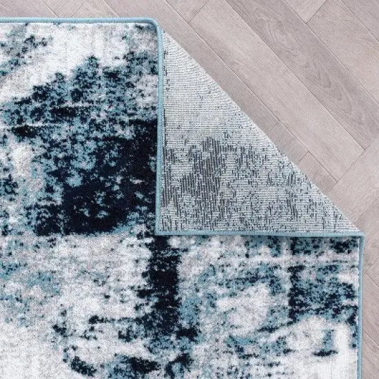 World Rug Gallery Modern Abstract Reflections Area Rug:  Stain & Fade-Resistant,  Low Pile,  Indoor Use image {3}