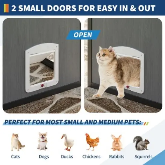 Aluminum Extra Large Catio Outdoor Cat Enclosure for Multiple Cats, Catio Large Cat Run, Cats Run Enclosure Walk in Kitten Condo with Channels image {5}