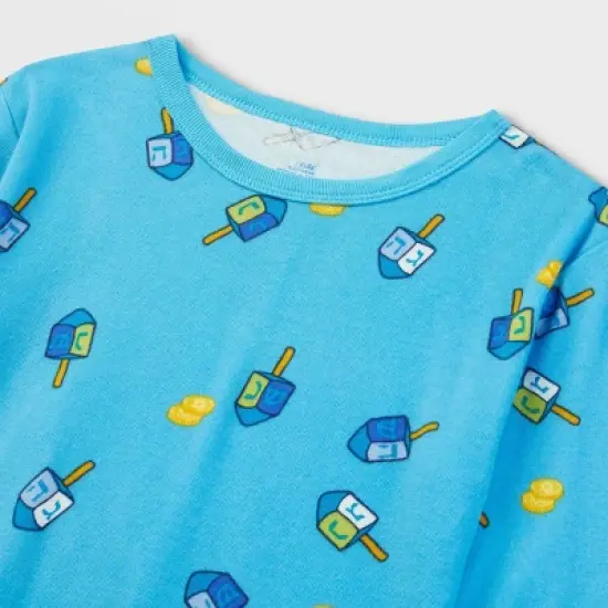 Kids' Hanukkah Matching Family Pajama Set - Wondershop&trade; Blue image {3}