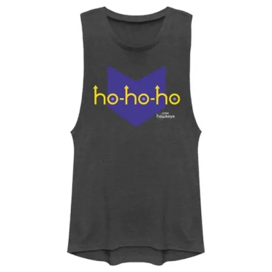 Junior's Marvel Hawkeye HoHo-Arrow Icon Festival Muscle Tee image {3}