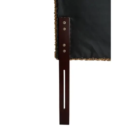 King Estern Banana Leaf Panel Headboard Dark Brown - Summerland Home image {2}