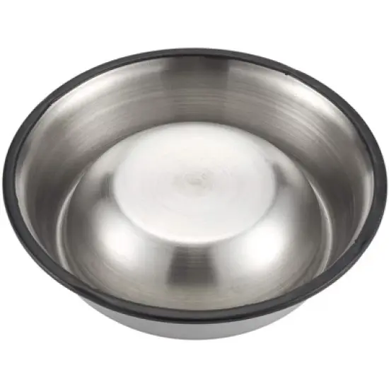 Juvale Stainless Steel Dog Bowls - Set of 2 Large Pet Food and Water Dish Bowls, Ideal for Large Dogs - Silver, 10 In Diameter image {4}