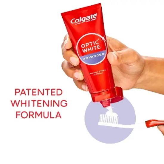 Colgate Optic White Advanced Whitening Toothpaste - Icy Fresh - 3.2oz image {5}