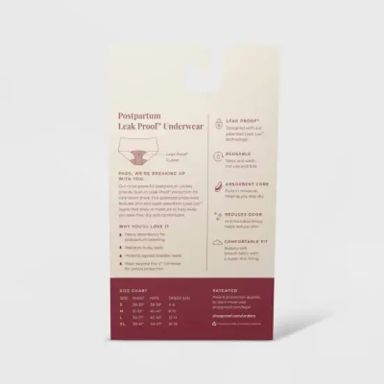 Belly Bandit Absorbency Leakproof Underwear - Black image {4}