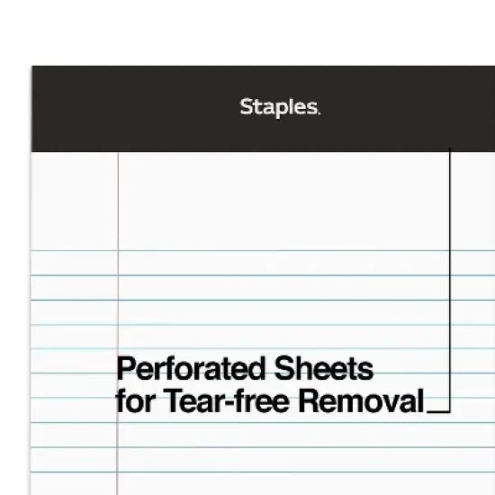 MyOfficeInnovations Notepads 5" x 8" Narrow White 50 Sheets/Pad 12 Pads/Pack 163873 image {4}