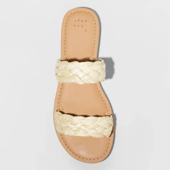 Women's Lucy Braided Slide Sandals - A New Day&trade; image {2}
