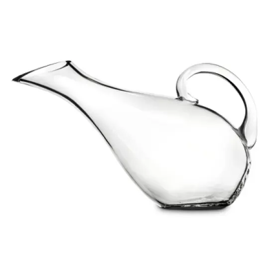 True Mallard Handled Wine Decanter, Glass Carafe, Red and White Wine, Wine Aeration, Bar Gadgets, Wine Lover Gifts, Holds 1 Standard Bottle, 53 oz image {6}