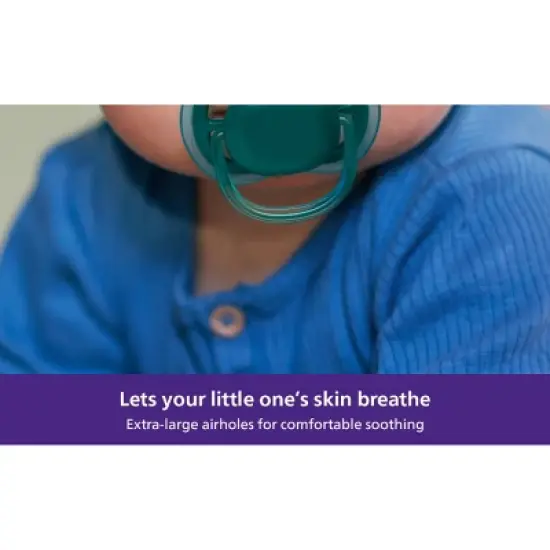 Avent Philips Ultra Air Pacifier 6-18 Months - Deep Opal/Steel Blue - 4pk image {2}