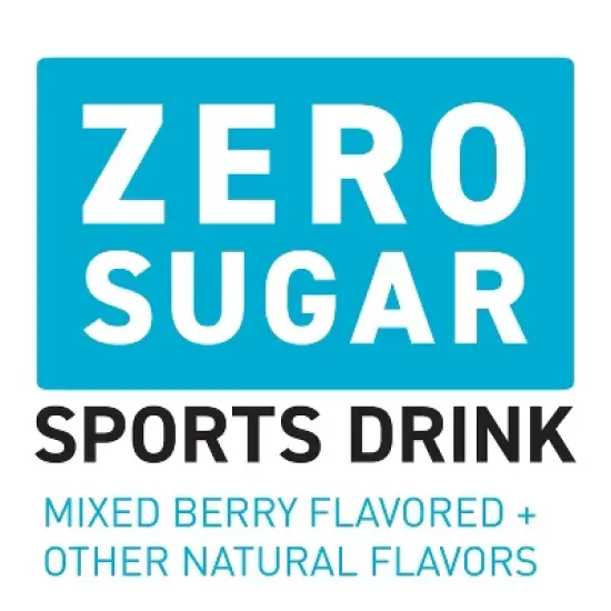 POWERADE Zero Mixed Berry Sports Drink - 8pk/20 fl oz Bottles image {2}