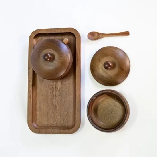 BergHOFF Acacia Wooden Spice Jar Set image {3}