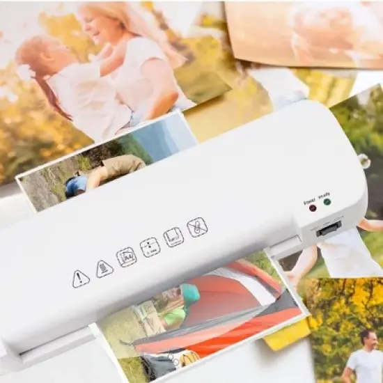 MOVSSOU Laminator Machine A4 13in Hot & Cold With Paper Trimmer and Corner Rounder image {6}