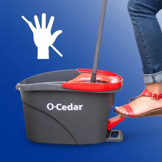 O-Cedar EasyWring Spin Mop and Bucket System image {1}