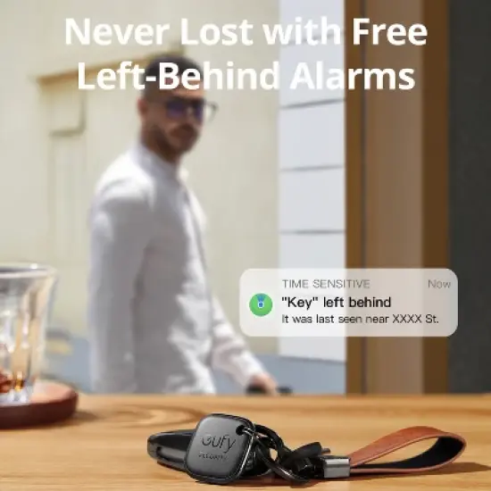 eufy SmartTrack Link,&nbsp; Works with Apple Find My (iOS only), Key Finder, Bluetooth Tracker, Phone Finder, Water Resistant image {6}