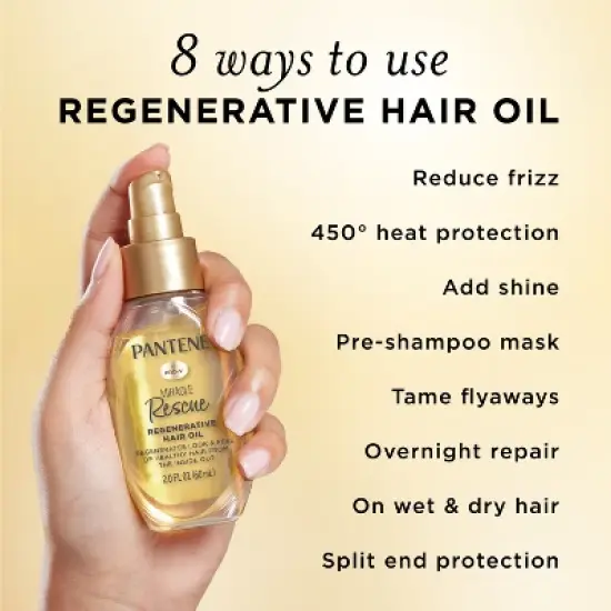 Pantene Miracle Rescue Regenerative Hair Oil - 2.0 fl oz image {5}