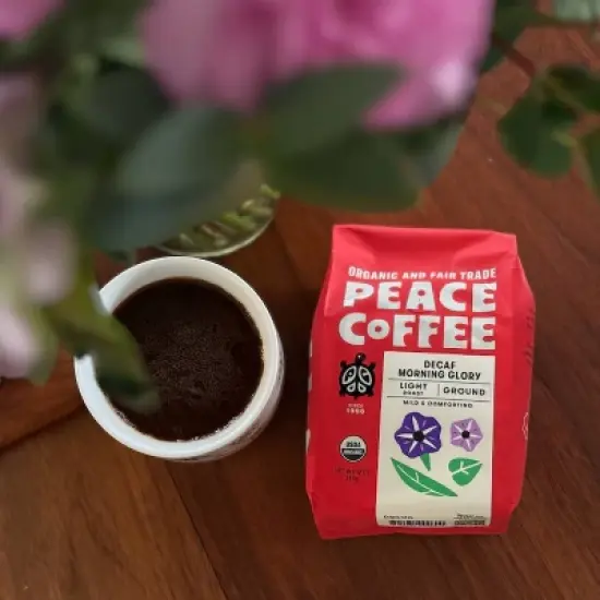 Peace Coffee Morning Glory Light Roast Ground Coffee - Decaf - 36oz/3ct image {3}