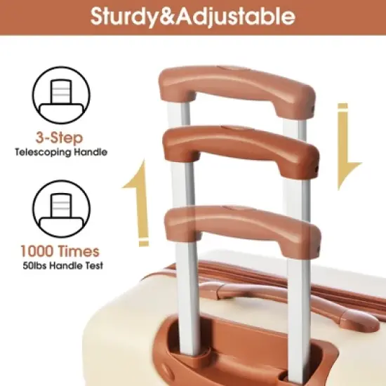 Gulches Hardshell Luggage Sets 2Pcs + Bag Spinner Suitcase with TSA Lock Lightweight (20" + 28") image {2}