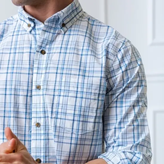 Hope & Henry Mens' Poplin Button Down Shirt image {1}