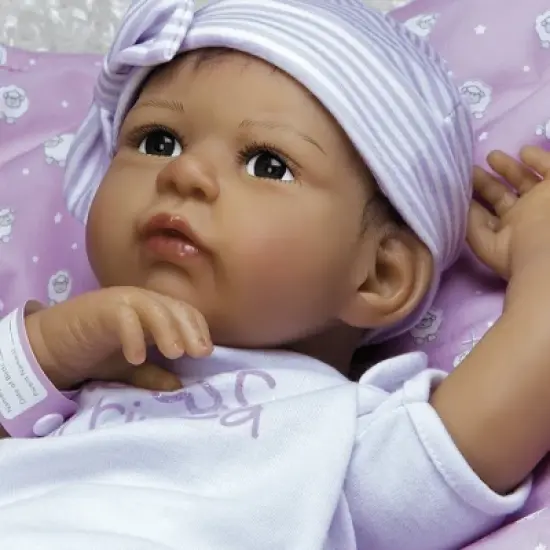 Paradise Galleries Real Life Baby Doll The Princess Has Arrived. 20 inch Reborn Baby Girl Crafted in Silicone - Like Vinyl & Weighted Cloth Body image {5}
