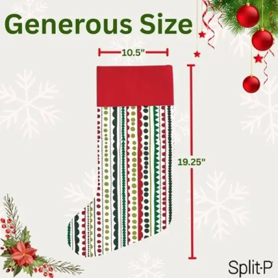 Split P Jingle Jangle Stocking Set of 2 image {1}