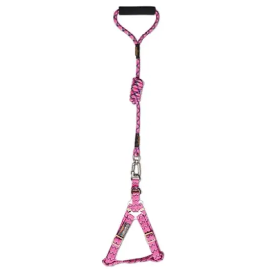 Dog Helios 'Surfside' Adjustable Dog Harness and Leash Pink image {1}