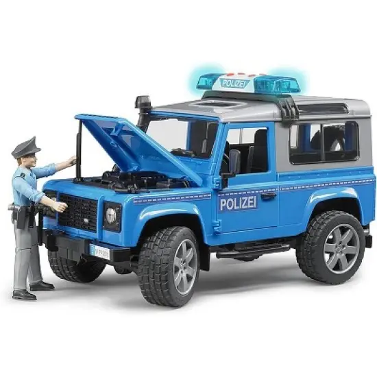 Bruder Land Rover Police Vehicle with Policeman Action Figure image {5}