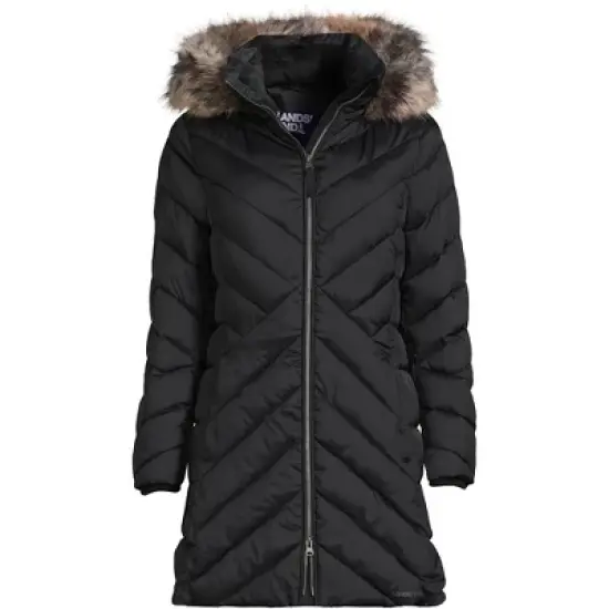 Lands' End Women's Insulated Cozy Fleece Lined Primaloft Coat image {3}