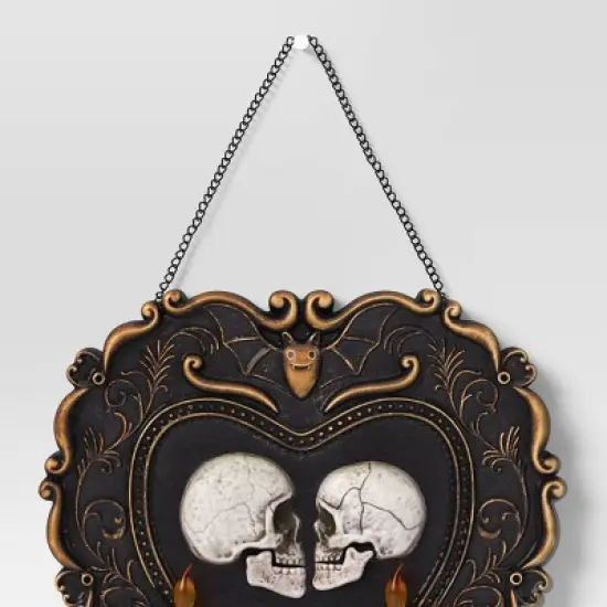 19" Talking Skulls Frame Halloween Decorative Prop Black - Hyde and EEK! Boutique&trade; image {3}