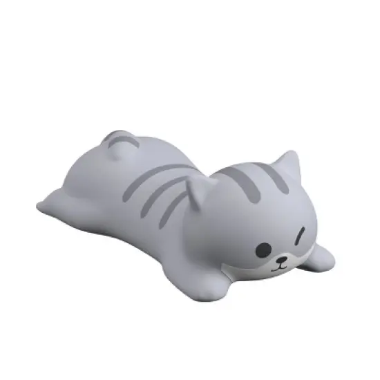 Gems Cat Wrist Rest - Gray: Foam Flexible Design for Keyboard and Mouse image {3}