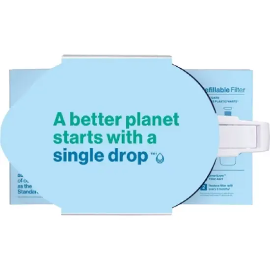 Brita 10-Cup Tahoe Water Pitcher Dispenser with Refillable Water Filter - White: Filters Chlorine image {11}