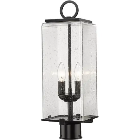 Sana Outdoor Aluminum Fixture - 2 Bulb, Dimmable, Wet Rated, 7"W x 20.25"H, Matte Black image {4}