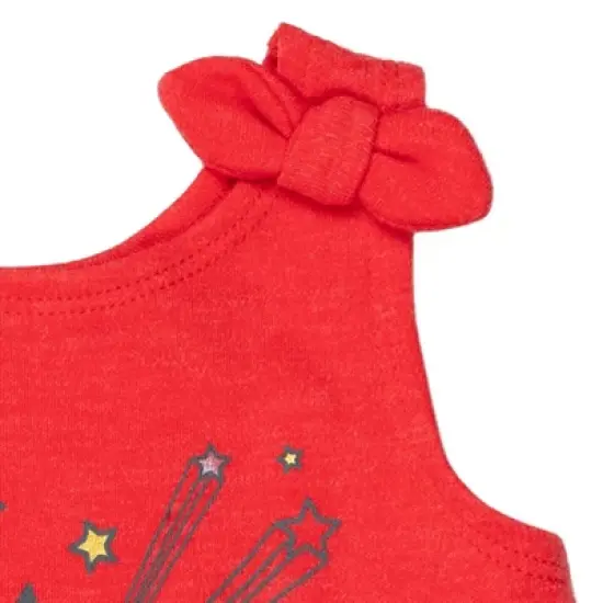 DC Comics Justice League Wonder Woman Girls Romper and Headband Toddler image {5}