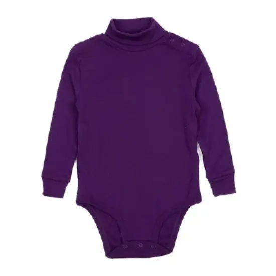Leveret Baby Long Sleeve Turtleneck Bodysuit image {5}