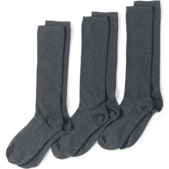 Lands' End Women's 3-Pack Seamless Toe Solid Trouser Socks image {2}