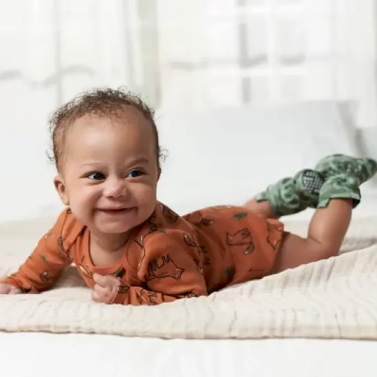 Gerber Baby Boys' Long Sleeve Onesies&reg; Bodysuits, 6-Pack image {2}