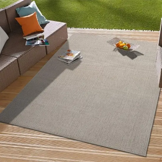 World Rug Gallery Solid Contemporary Indoor/Outdoor Area Rug image {7}
