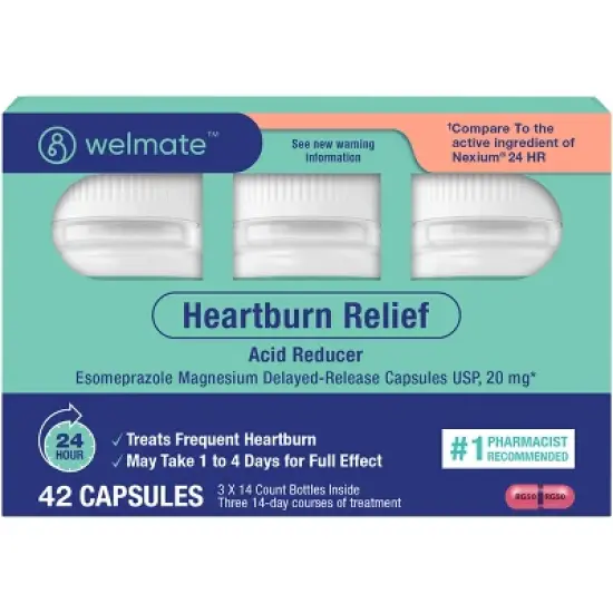 Heartburn Relief: Esomeprazole Magnesium 20mg provides all-day and night protection from frequent heartburn. image {6}