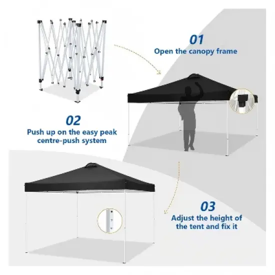 SUGIFT  Pop up Canopy Tent Instant Waterproof Folding Tent image {5}