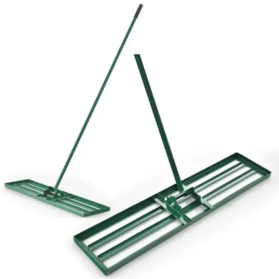 WELLFOR 36" Metal Ergonomic Lawn Leveling Hand Rake image {10}