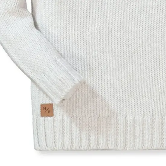 Hope & Henry Boys' Crewneck Pullover Sweater with Elbow Patches, Kids image {2}