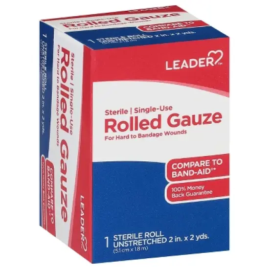 Leader Single-Use Sterile Rolled Gauze 1 ea image {6}