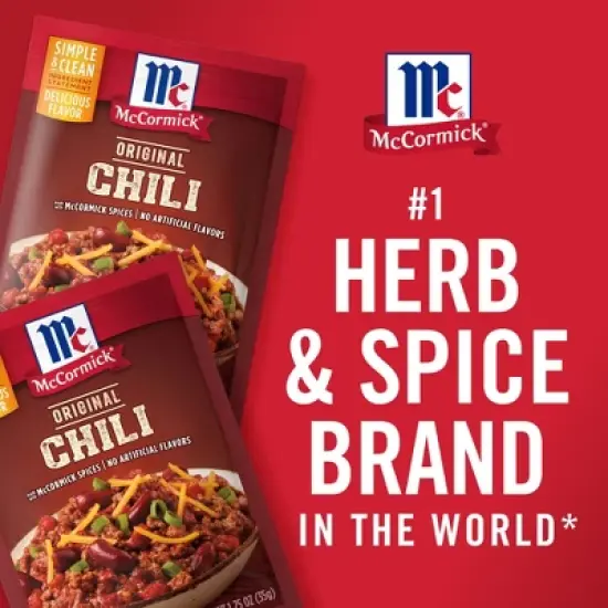 McCormick Chili Seasoning Mix Original - 1.25oz image {7}