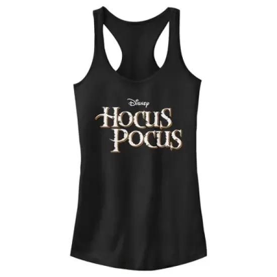 Junior's Disney Hocus Pocus Classic Logo Racerback Tank Top image {3}