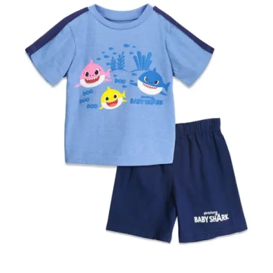 Pinkfong Baby Shark T-Shirt and Shorts Outfit Set Toddler  image {7}
